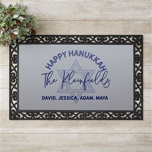 Happy Hanukkah Personalized Doormat - 20x35 - 25281-M
