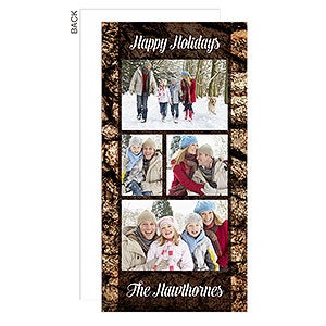 Rustic Christmas Postcard - 25290