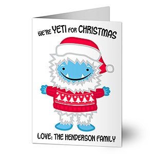 Yeti For Christmas Card - 25297