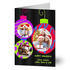 Photo Ornaments Holiday Card - 25299