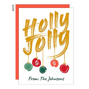 Holly Jolly Holiday Card - 25301