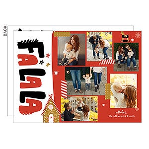 Festive Fa La La Photo Holiday Card - 7 Photo - 25320-7