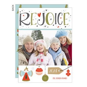 Rejoice Holiday Photo Card - 25322-1