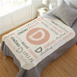 Youthful Name Personalized 50x60 Quilted Baby Blanket - 25420-Q