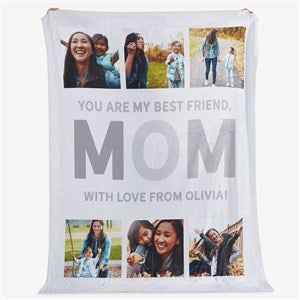 Glad Youre Our Mom Personalized 60x80 Fleece Photo Blanket - 25442-FL