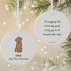 Golden Retriever philoSophies Personalized Ornament - 2 Sided Matte - 25454-2L