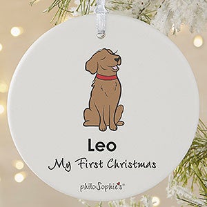 Golden Retriever philoSophies Personalized Ornament - 1 Sided Matte - 25454-1L