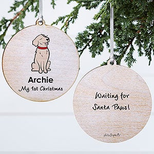 Golden Retriever philoSophies Personalized Ornament - 2 Sided Wood - 25454-2W
