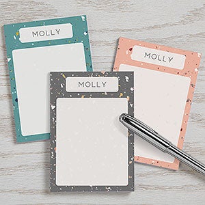 Terrazzo Personalized Mini Notepad Set of 3 - 25455