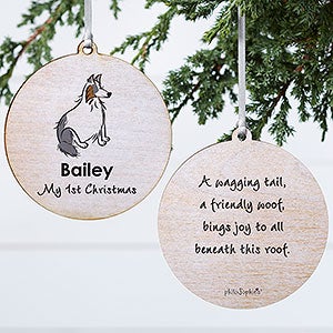 Collie philoSophies Personalized Ornament - 2 Sided Wood - 25463-2W