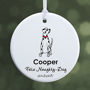 Dalmatian philoSophies Personalized Ornament - 1 Sided Glossy - 25464-1