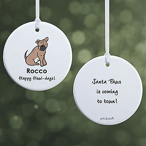 Bulldog philoSophies Personalized Ornament - 2 Sided Glossy - 25465-2