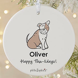 Bulldog philoSophies® Personalized Ornament 3.75 Matte - 1 Sided - 25465-1L
