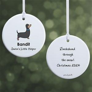 Dachshund philoSophies Personalized Ornament - 2 Sided Glossy - 25468-2