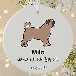 Puggle philoSophies Personalized Ornament - 1 Sided Matte - 25469-1L