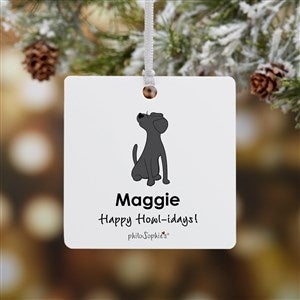 Labrador philoSophies® Personalized Square Photo Ornament- 2.75 Metal - 1 Side - 25470-1M