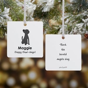 Labrador philoSophies® Personalized Square Photo Ornament- 2.75 Metal - 2 Side - 25470-2M