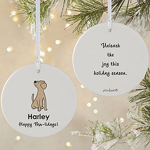 Labrador philoSophies® Personalized Ornament 3.75 Matte - 2 Sided - 25470-2L