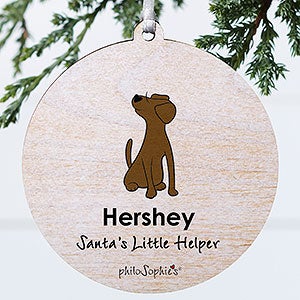 Labrador Personalized Dog Ornament - 1 Sided Wood - 25470-1W