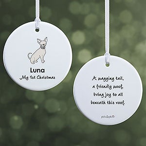 Chihuahua philoSophies Personalized Ornament - 2 Sided Glossy - 25471-2