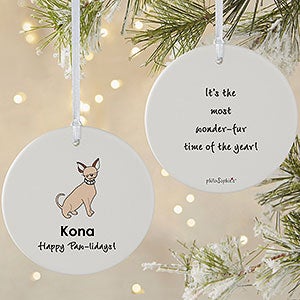 Chihuahua philoSophies Personalized Ornament - 2 Sided Matte - 25471-2L