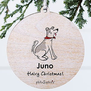 Husky philoSophies® Personalized Ornament 3.75 Wood - 1 Sided - 25472-1W