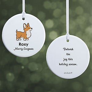 Corgi philoSophies Personalized Ornament - 2 Sided Glossy - 25475-2