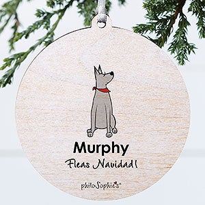 Great Dane philoSophies Personalized Ornament - 1 Sided Wood - 25478-1W