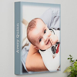 Colored Edge Name Portrait Photo Canvas Tile Board - 8x10 - 25492-8x10