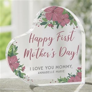 First Mothers Day Personalized Printed Heart Keepsake - 25506
