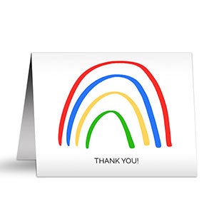 Rainbow Personalized Note Cards - 25521