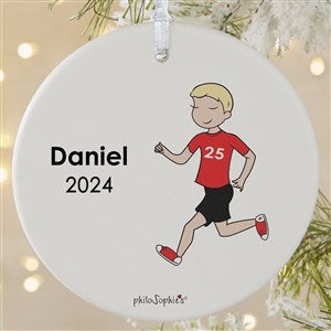 philoSophies® Cross Country Runner Personalized Ornament-3.75 Matte - 1 Sided - 25560-1L