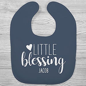 Little Blessing Personalized Baby Bib - 25566-B