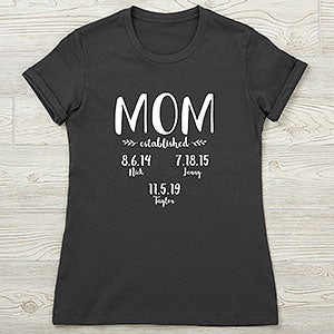 Established Mom Personalized Ladies Next Level Fitted Tee - 25569-NL