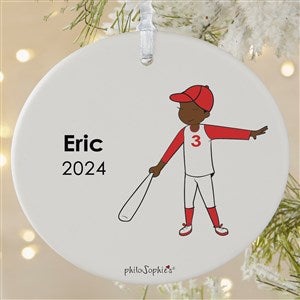 philoSophies Softball Player Personalized Ornament - 1 Sided Matte - 25571-1L
