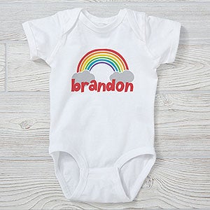 Rainbow Baby Personalized Baby Bodysuit - 25582-CBB