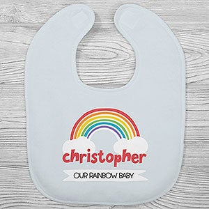 Rainbow Baby Personalized Baby Bib - 25583-B