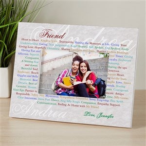 What Girlfriends Mean Personalized Picture Frame 4x6 Tabletop - 2559