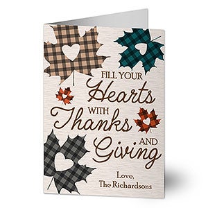 Buffalo Plaid Fall Greeting Card - 25596