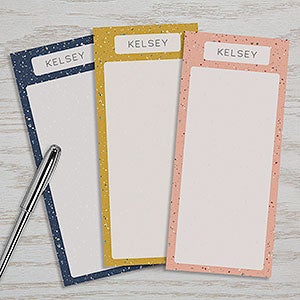 Terrazzo Personalized Notepads - Set of 3 - 25606