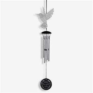 Flying With Hummingbirds Personalized Memorial Wind Chimes - 25636