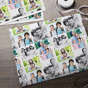 Photo Collage Personalized Photo Wrapping Paper Sheets - 25648-S