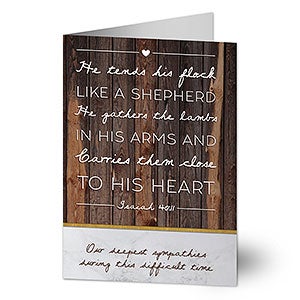 Tends His Flock Sympathy Greeting Card - 25660