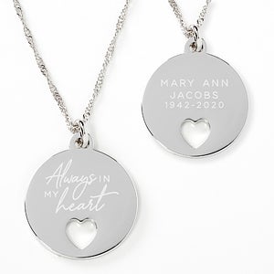 Always In My Heart Personalized Pendant Necklace - 25667
