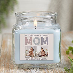 So Glad Youre Our Mom Personalized 10oz Crystal Waters Candle Jar - 25723-10CW