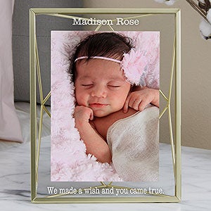 Baby Memories Gold Prisma Engraved Photo Frame - 25756