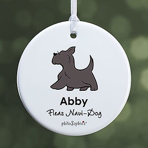 Scottie philoSophies® Personalized Ornament- 2.85 Glossy - 1 Sided - 25776-1