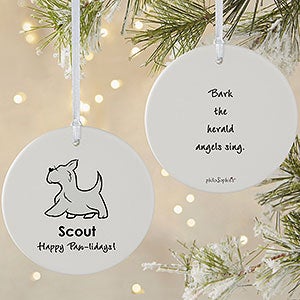 Scottie philoSophies Personalized Ornament - 2 Sided Matte - 25776-2L