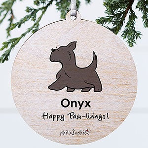 Scottie philoSophies Personalized Ornament - 1 Sided Wood - 25776-1W