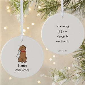 Golden Retriever Personalized Memorial Ornament - 2 Sided Matte - 25778-2L